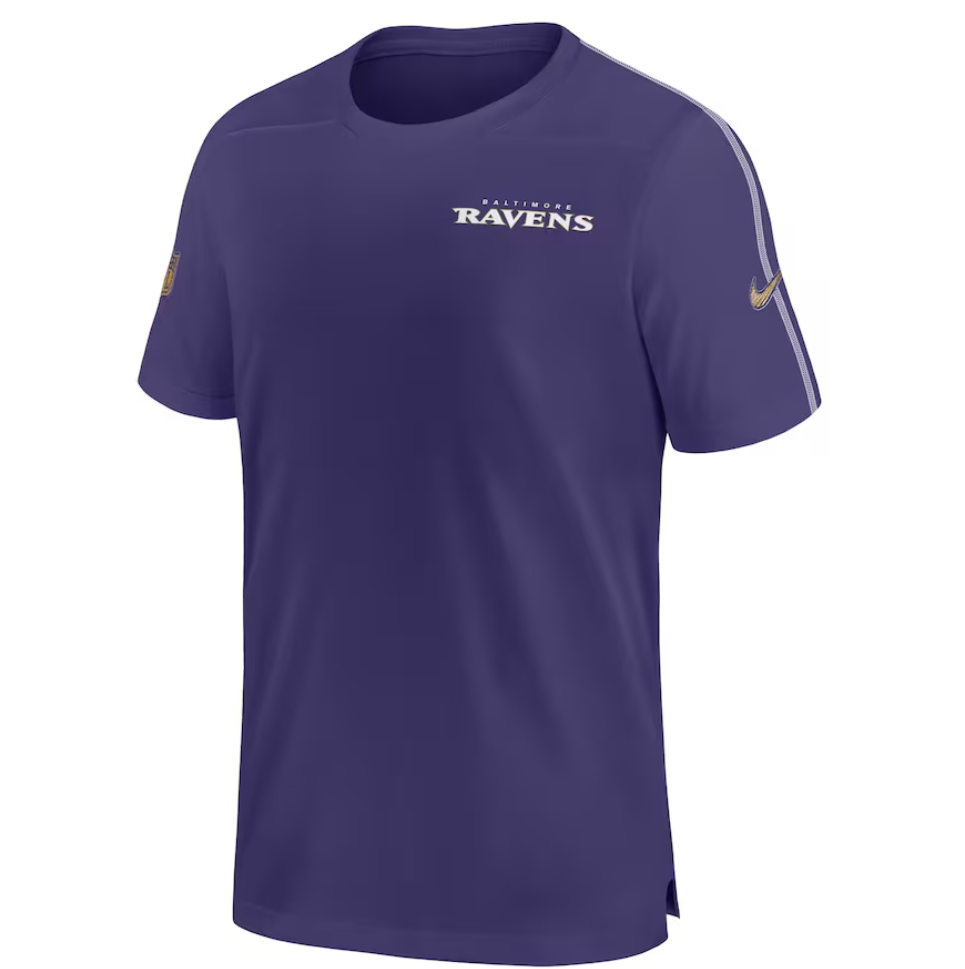 Baltimore Ravens Nike Sideline Coach UV Performance T-Shirt - Purple