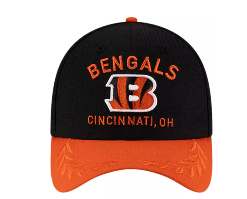 Cincinnati Bengals New Era 2025 Draft 39THIRTY Flex Hat -Orange/Black