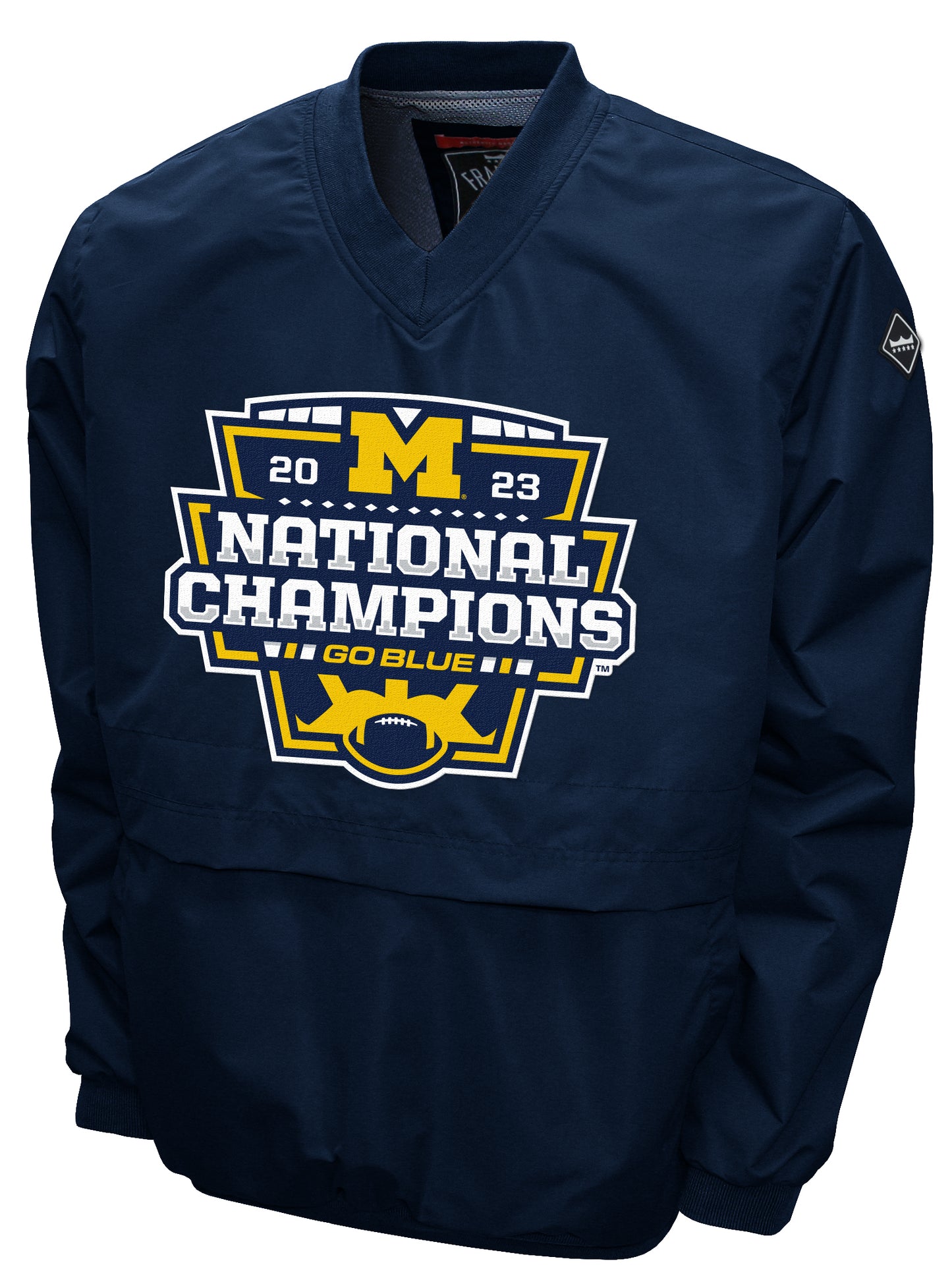 Michigan Wolverines 2023 National Champions Pullover Wind Shell Jacket