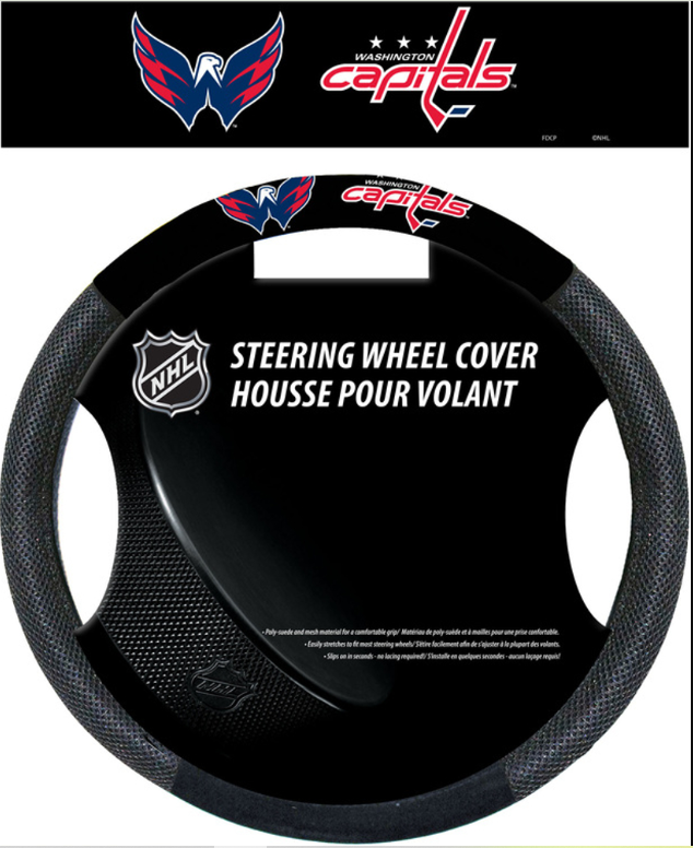 Washington Capitals Ploy Suede Steering Wheel Cover