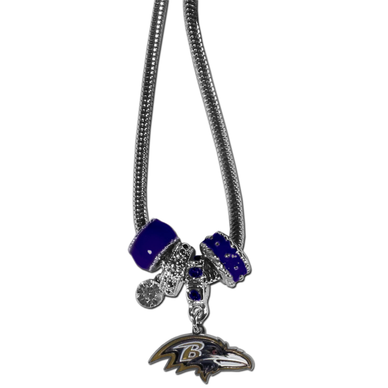 Baltimore Ravens Euro Charm Necklace