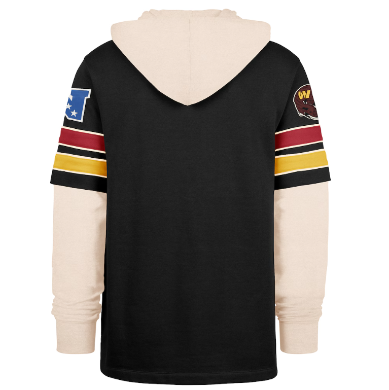Washington Commanders'47 Split Zone Cornerback Duo Hoodie - Black