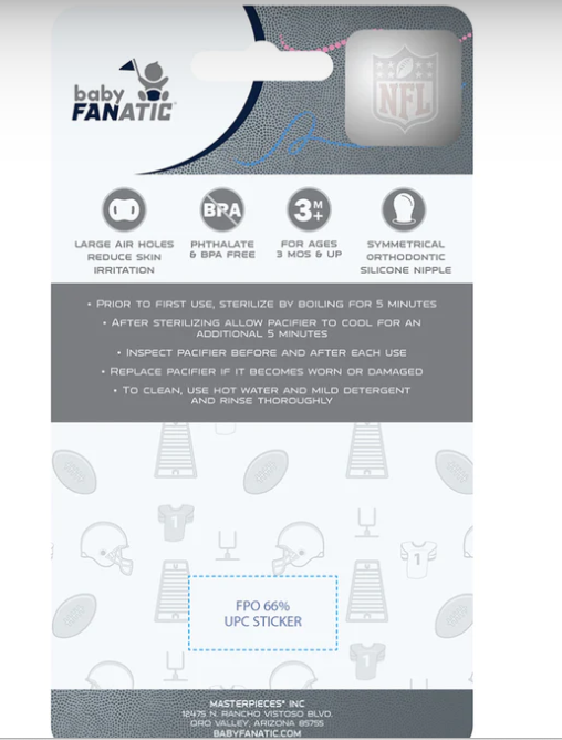 Dallas Cowboys Baby Fanatic 2 Pack Pacifiers