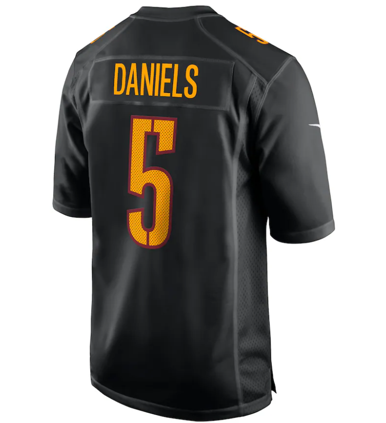 Washington Commanders Nike #5 Youth Jayden Daniels Player Game Jersey -Carbon Black