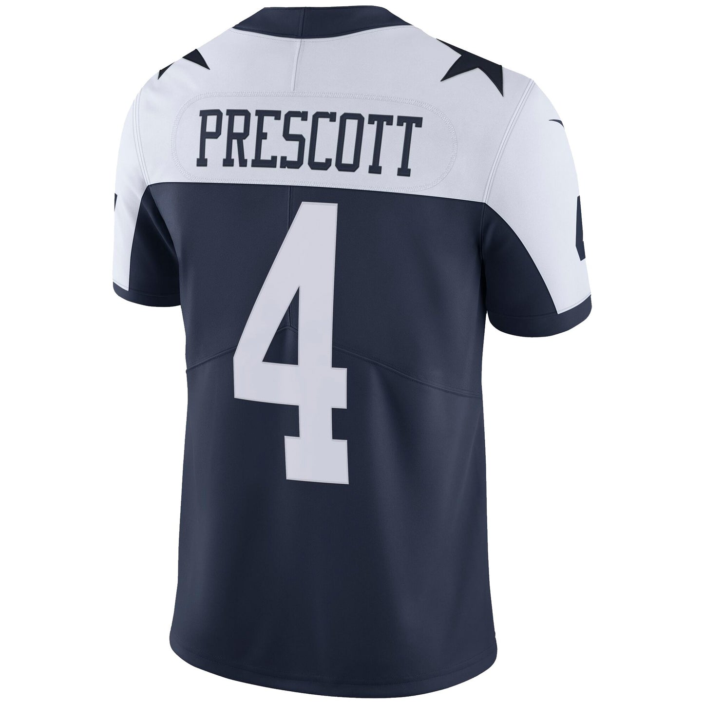 Dallas Cowboys Nike #4 Dak Prescott Youth Vapor Limited Jersey - Throwback