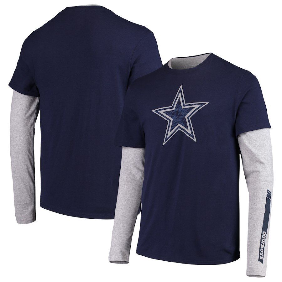 Dallas Cowboys Fresco Long Sleeve & Short Sleeve Combo T-shirt Set