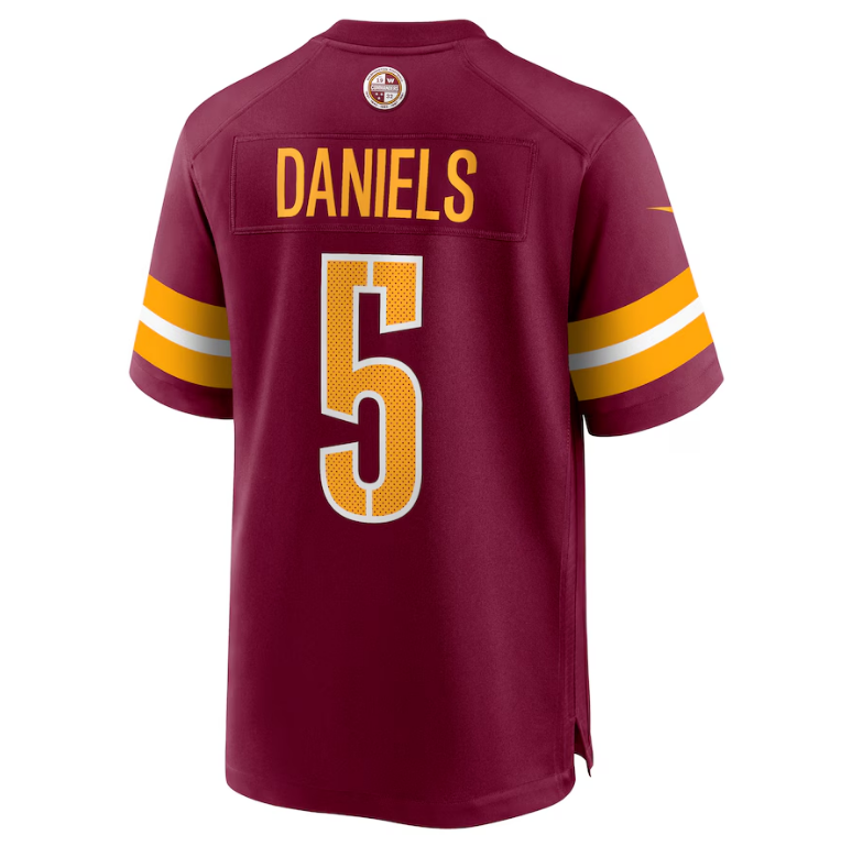 Washington Commanders Nike #5 Jayden Daniels Men's Player Game Jersey - Burgundy