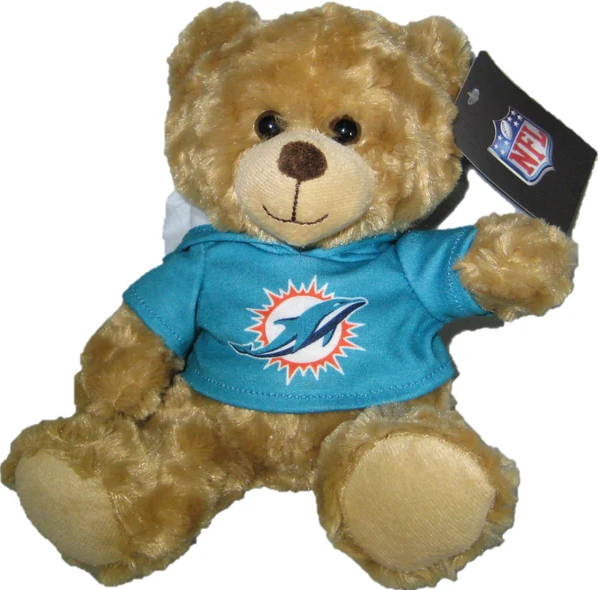 Miami Dolphins 9" Rally Man Stuffed Bear