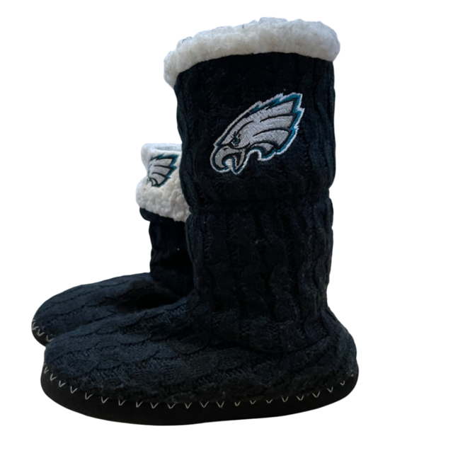 Philadelphia Eagles Women's Fold Over Knit Cable Boots
