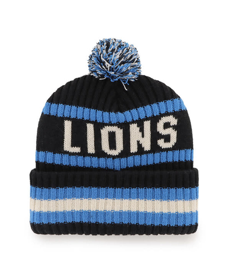 Detroit Lions '47 Brand Team Bering Knit Hat - Black