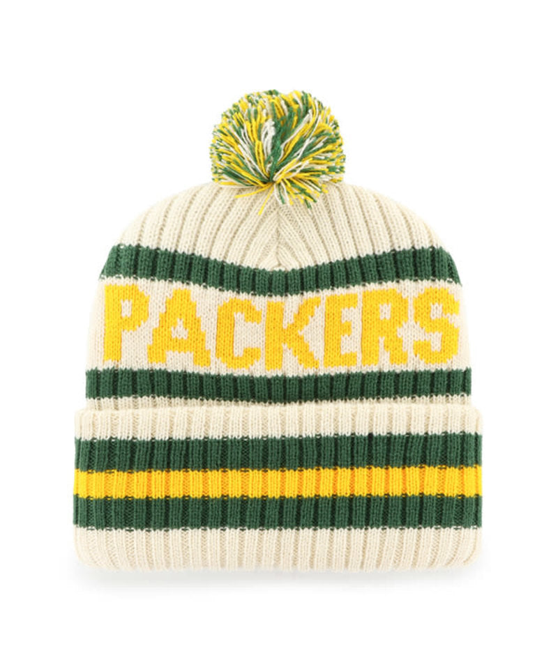 Green Bay Packers '47 Brand Team Natural Bering Knit Hat
