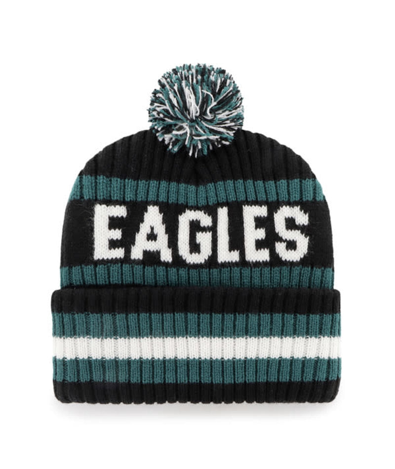 Philadelphia Eagles '47 Brand Team Bering Knit Hat- Black