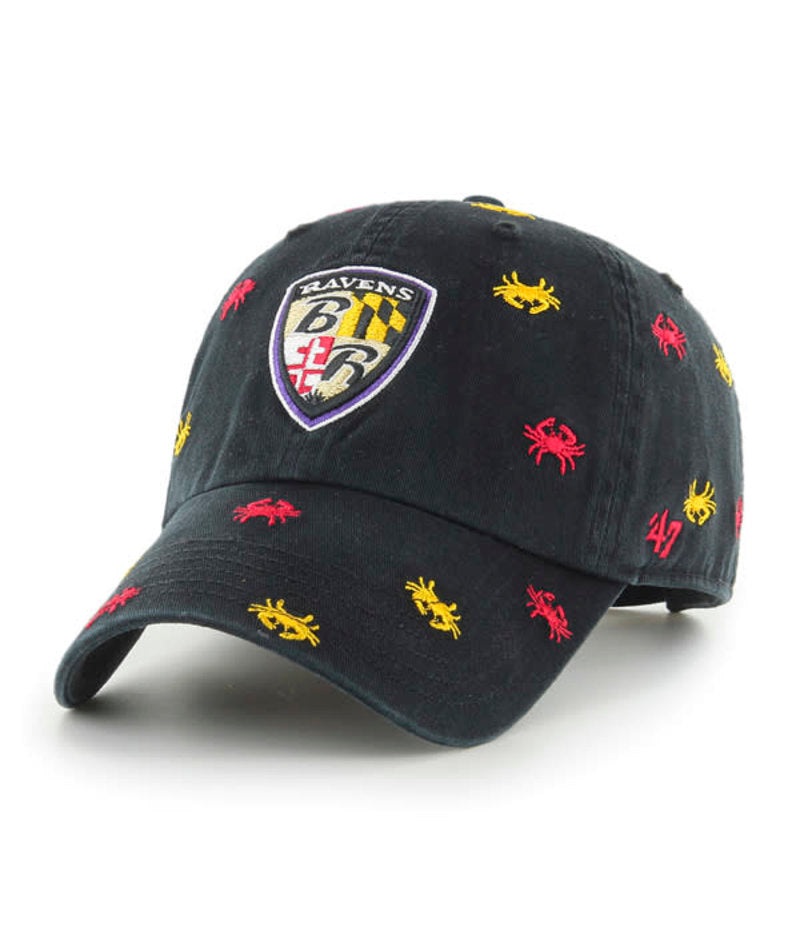 Baltimore Ravens '47 Black Confetti Women's Clean Up Adjustable Hat