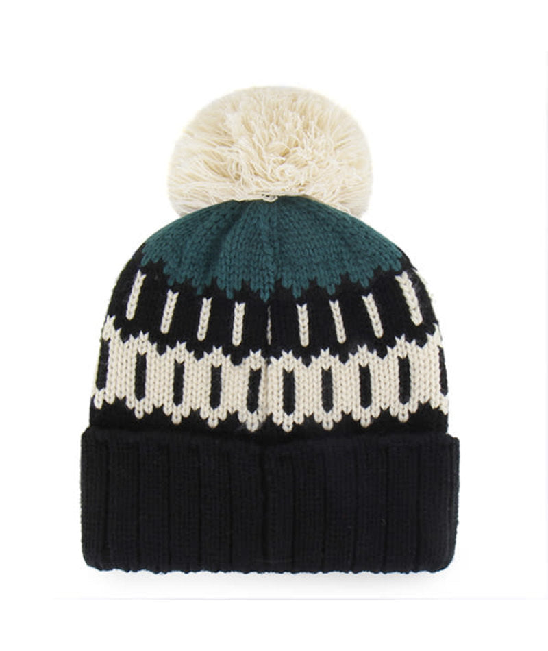 Phialdelphia Eagles '47 Brand Womens Felicity Cuffed Knit Hat with Pom