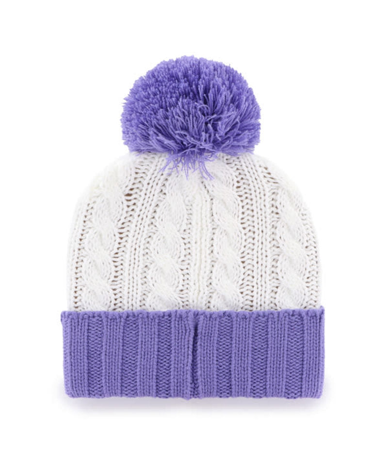Baltimore Ravens '47 Brand Womens Luminance White Knit Hat