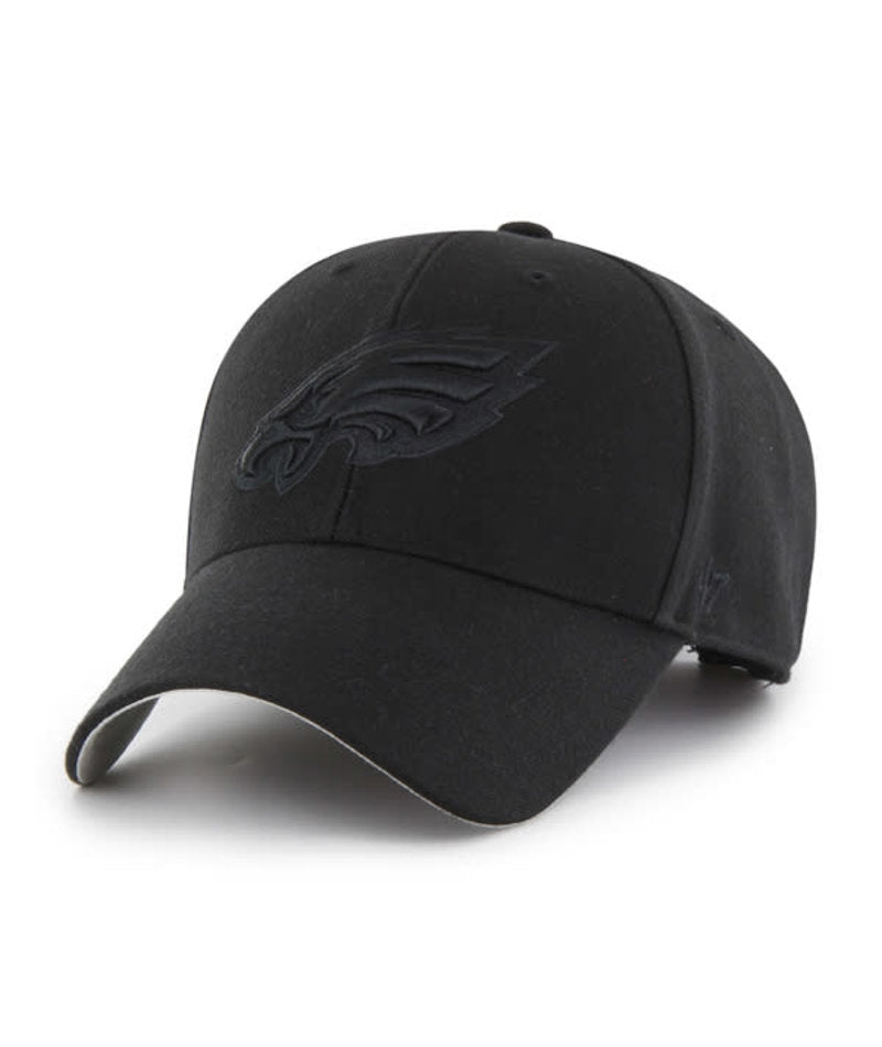 Philadephia Eagles Black On Black '47 MVP Adjustable Hat