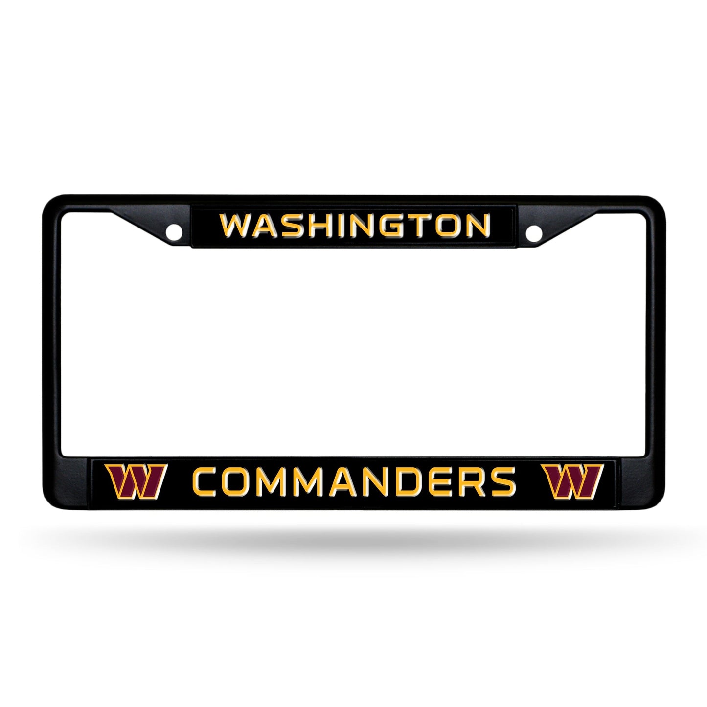 Washington Commanders Rico 12" x 6" Black Metal License Plate Frame