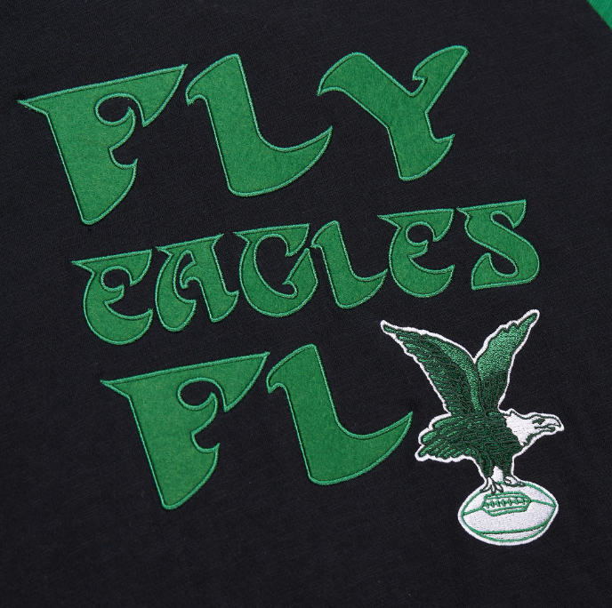 Philadelphia Eagles Mitchell & Ness Legendary Vintage Logo Long Sleeve Shirt