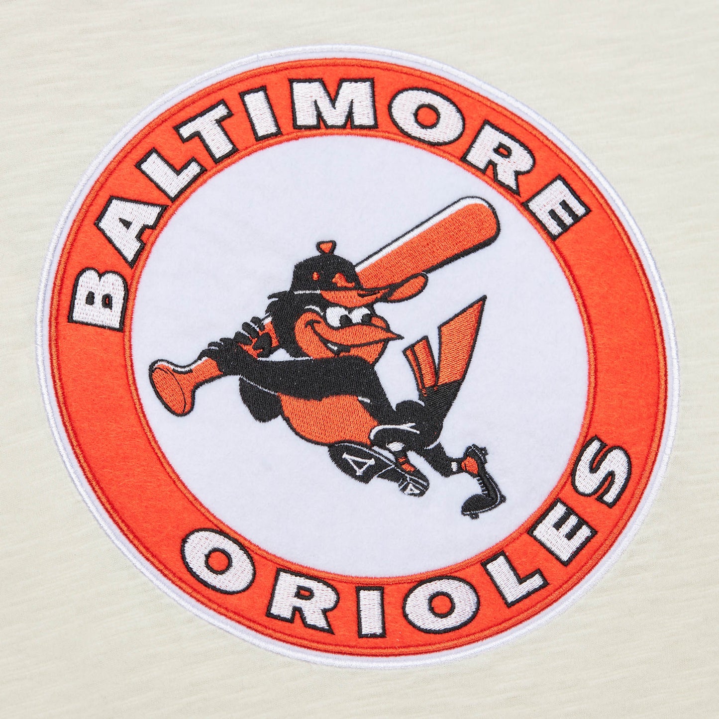 Baltimore Orioles Mitchell & Ness Heritage Vintage Cooperstown Slub T-Shirt- Cream