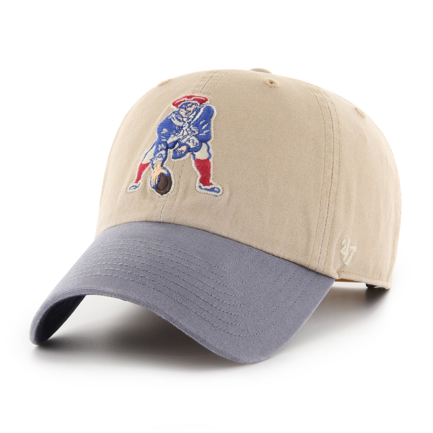 New England Patriots '47 Brand Ashford Legacy Clean Up Adjustable Hat- Khaki