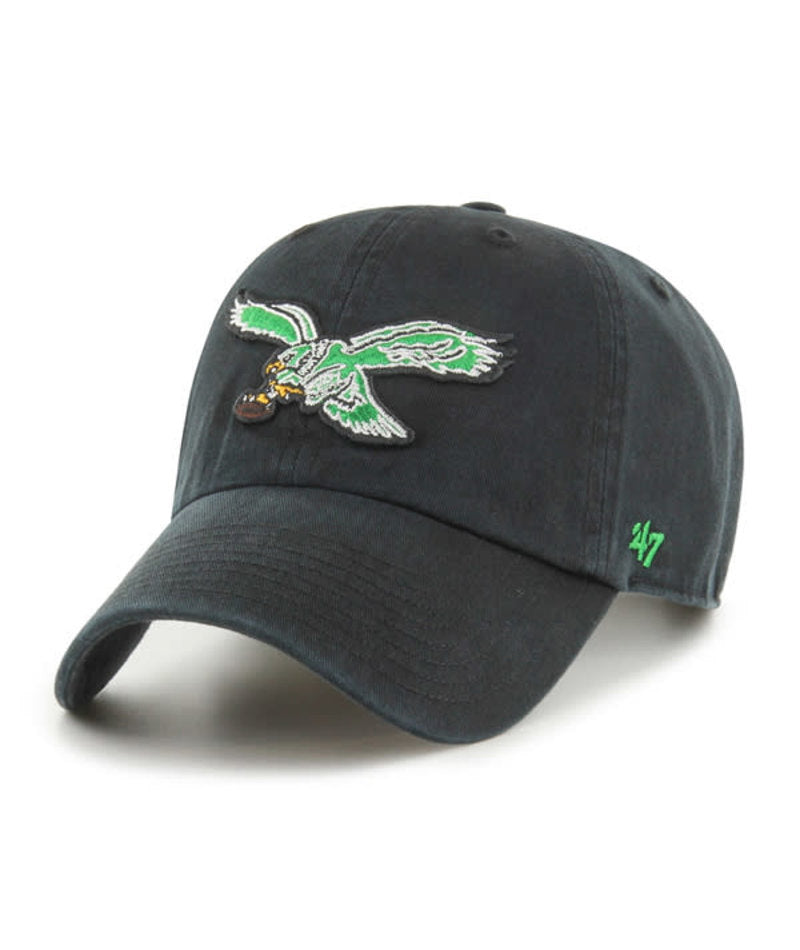Philadelphia Eagles '47 Black Legacy Clean Up Adjustable Hat