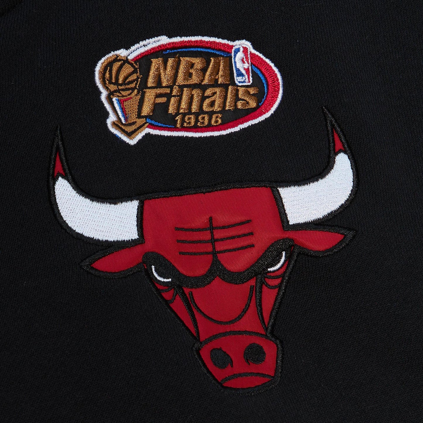 Chicago Bulls Mitchell & Ness Color Block Men's Full Zip Hoody - Black/Red