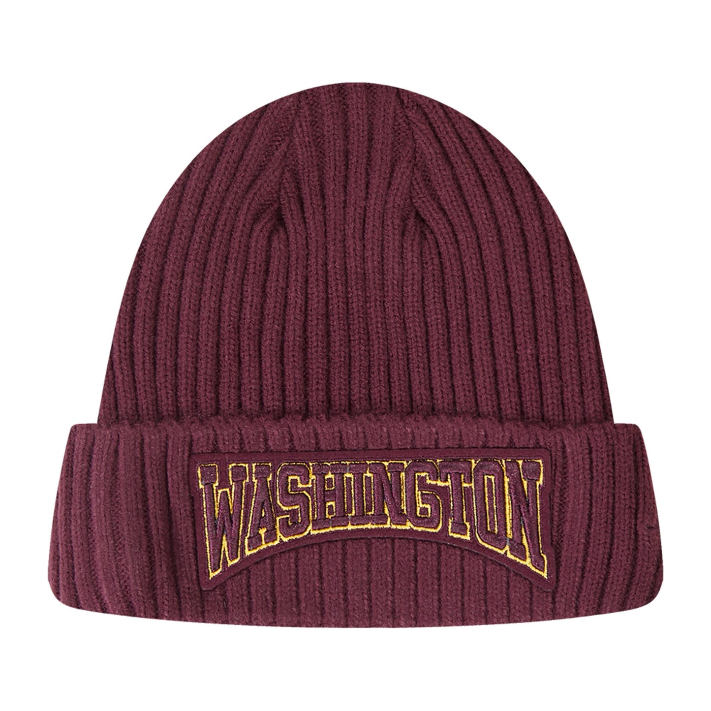 Washington Commanders Pro Standard Crest Emblem Beanie Knit Hat - Burgandy