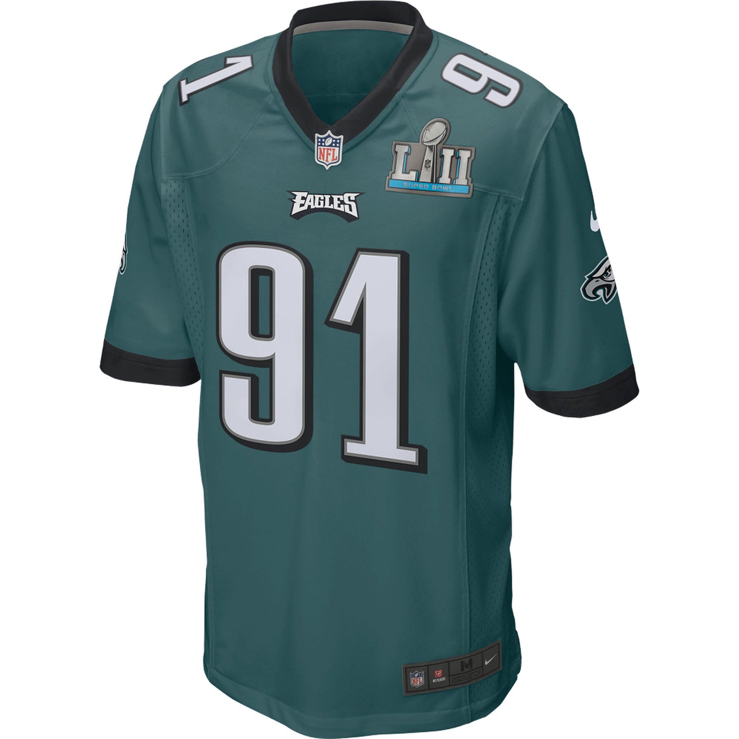 Philadelphia Eagles Nike #91 Fletcher Cox Super Bowl LII Youth Jersey - Green