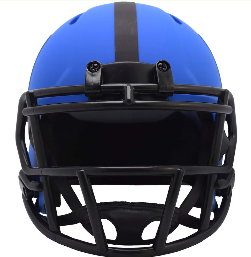 New York Giants Riddell Rave Blue Speed Mini Helmet