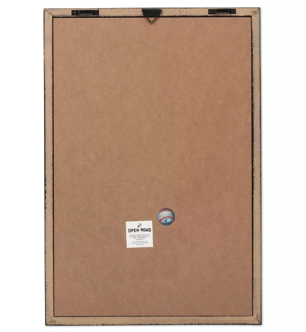 Baltimore Orioles Open Door Baseball Logo Glass Framed Panel