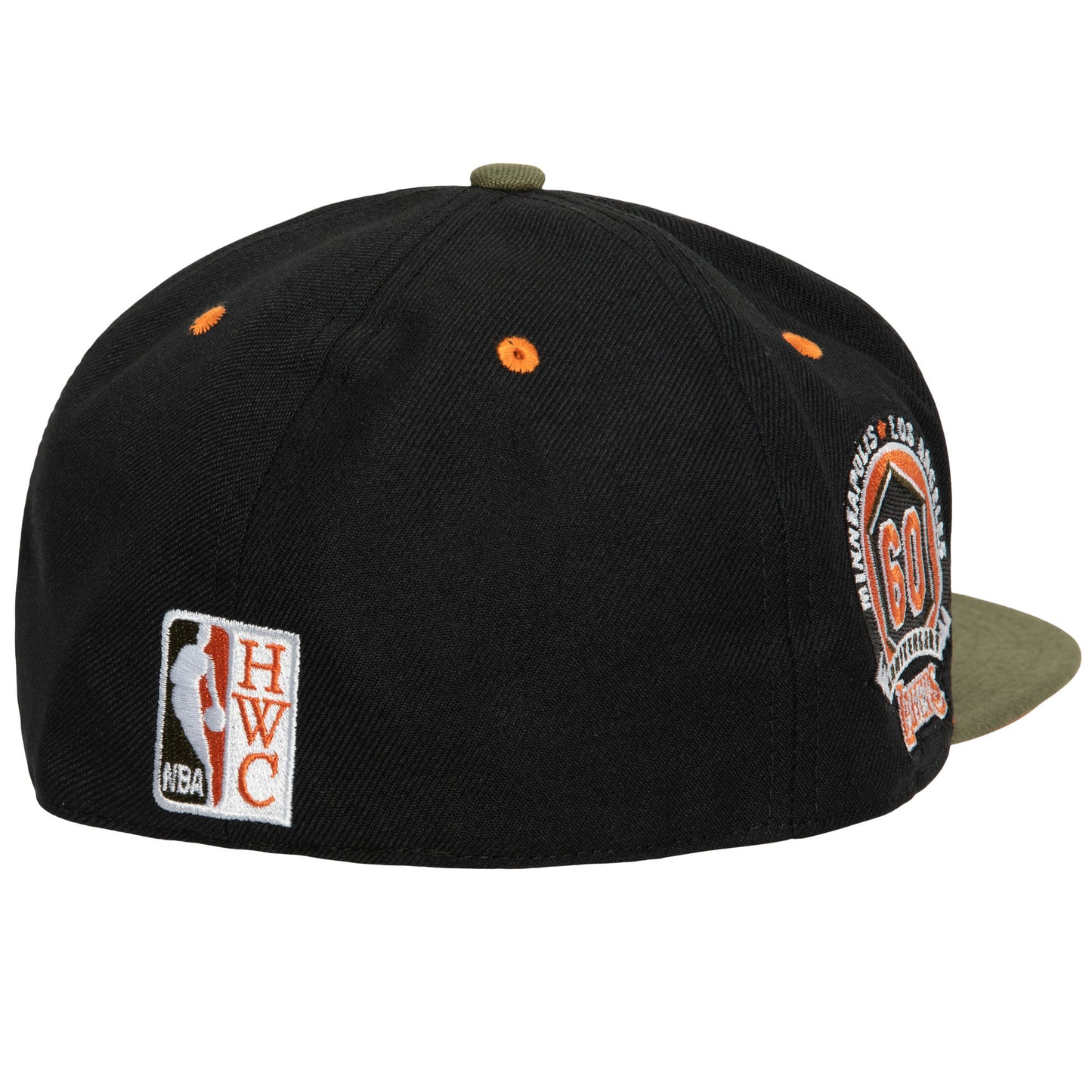 Los Angeles Lakers Mitchell & Ness Flight Script Fitted Hat