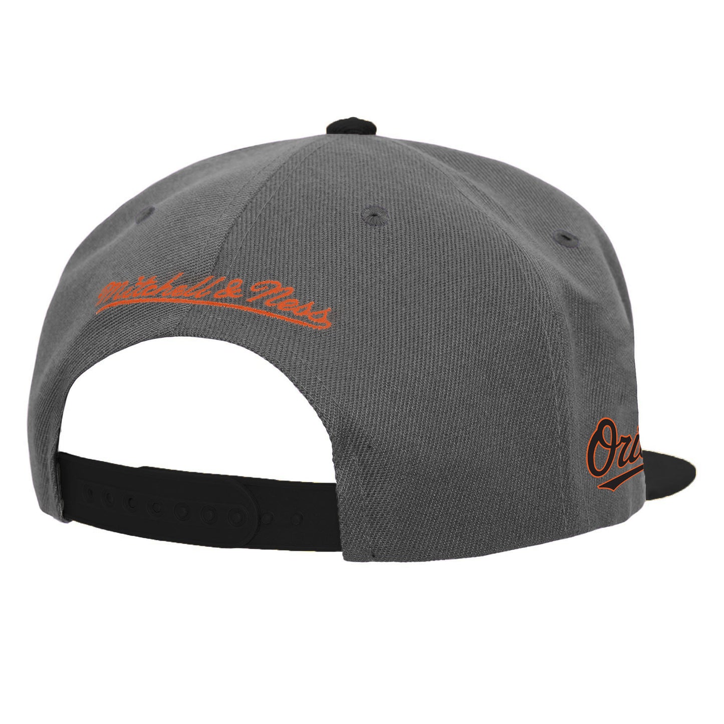 Baltimore Orioles Mitchell & Ness Storm Front Snap Back Gray Hat