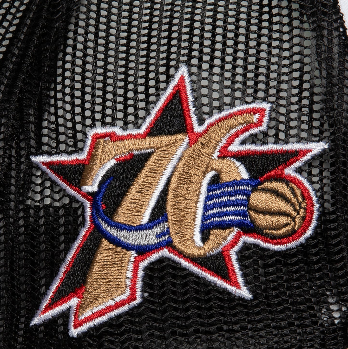 Philadelphia 76ers Mitchell & Ness Blocker Foam Trucker Snap Back Hat