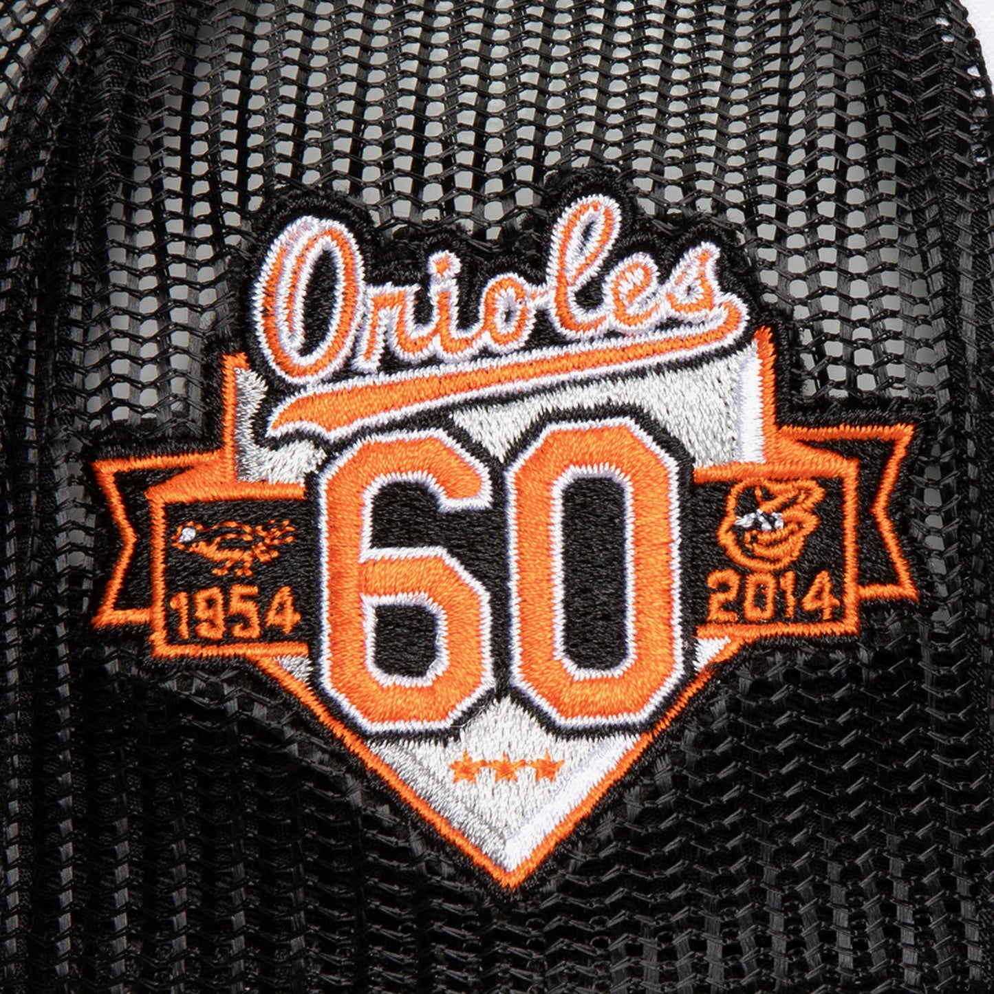 Baltimore Orioles Mitchell & Ness Blocker Foam Retro Trucker Snap Back Hat
