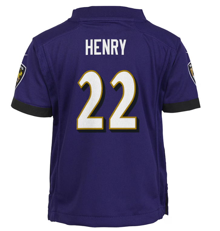 Baltimore Ravens Nike #22 Derrick Henry Toddler Nike Game Jersey- Purple