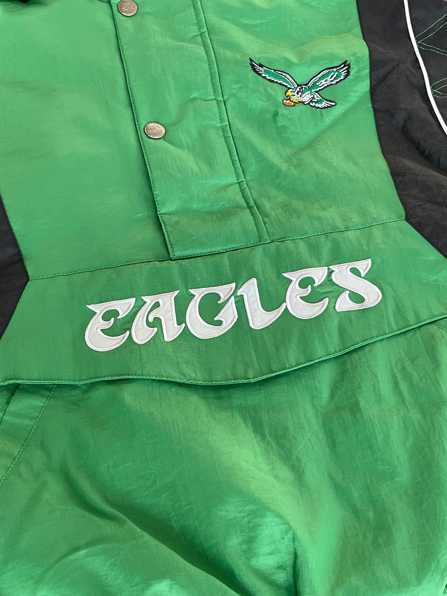 Philadelphia Eagles Starter Charger 1/2 Zip Pullover Men's Hooded Jacket