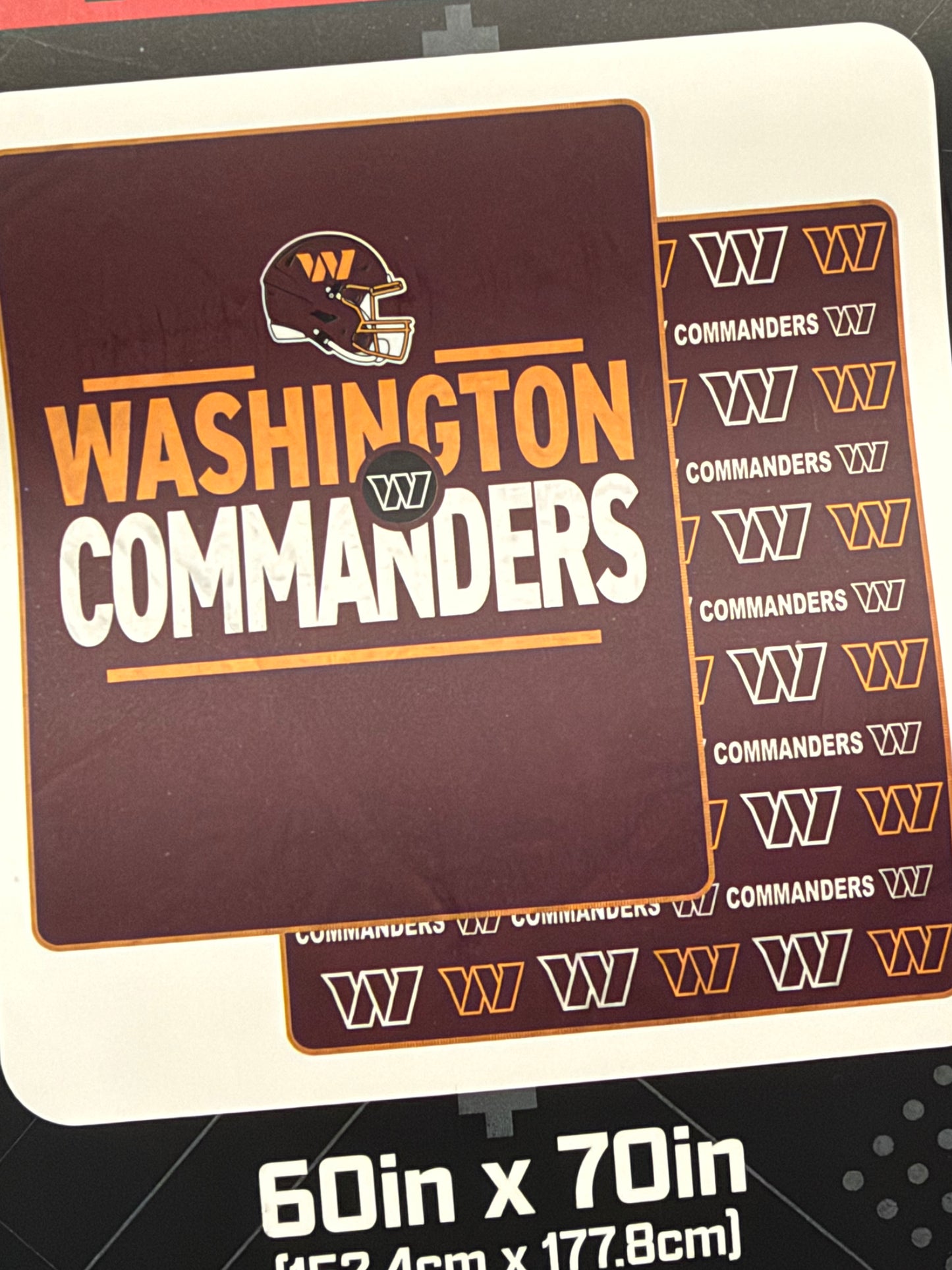 Washington Commanders Pegasus Double Sided 60X70 Super Soft Plush Throw
