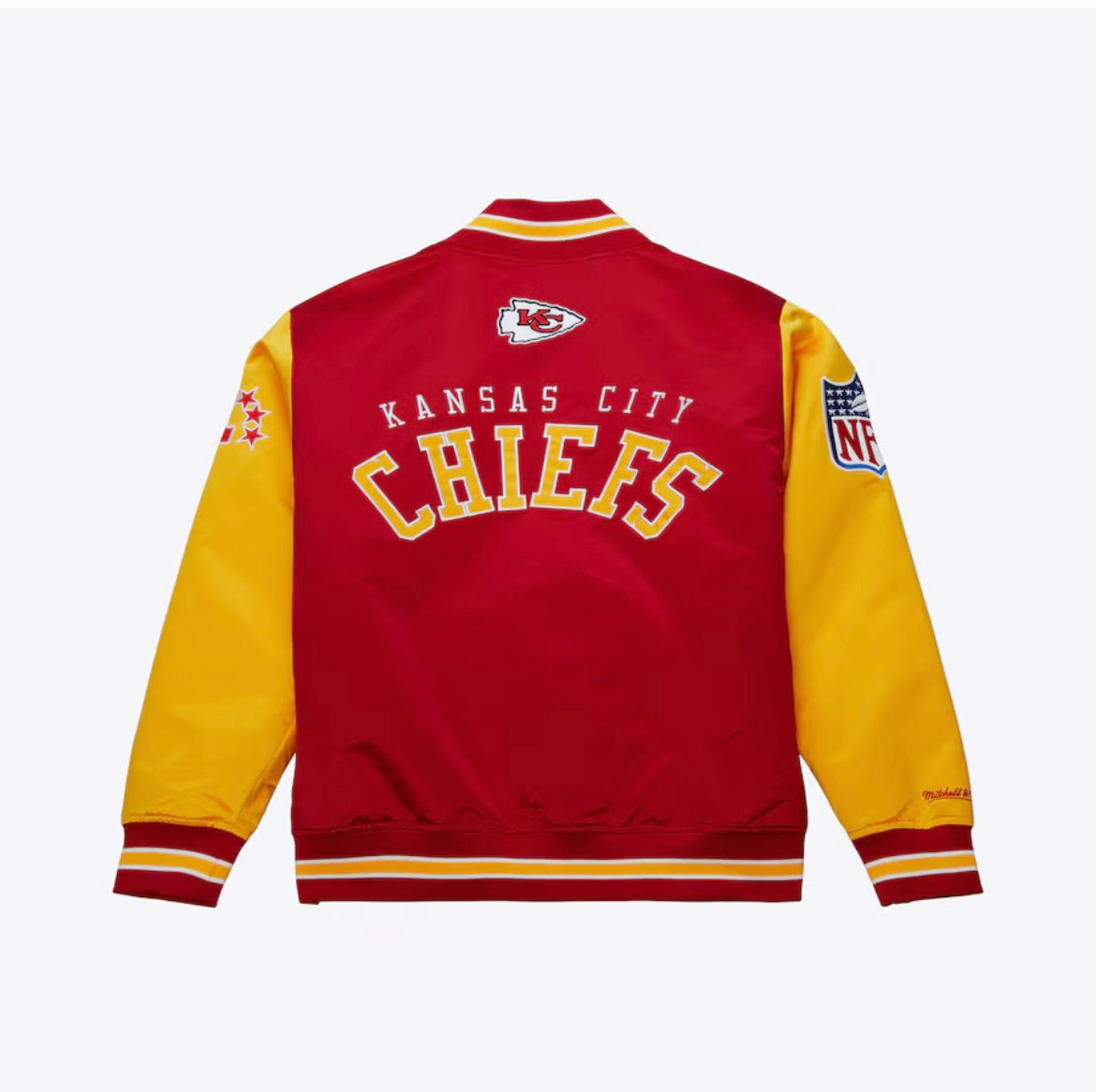 Kansas City Chiefs Mitchell & Ness Heavyweight Prime Time Satin Jacket
