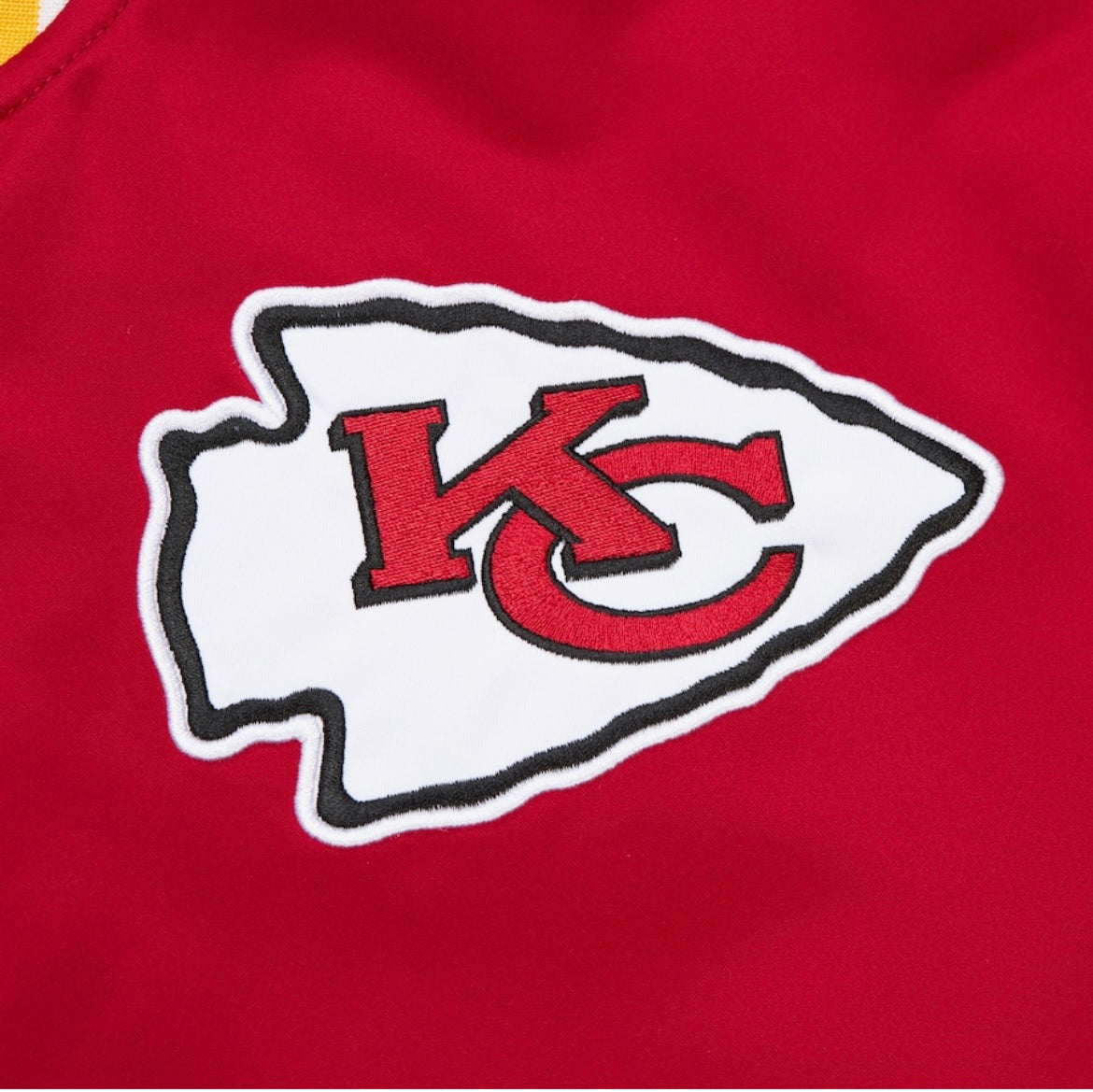 Kansas City Chiefs Mitchell & Ness Heavyweight Prime Time Satin Jacket