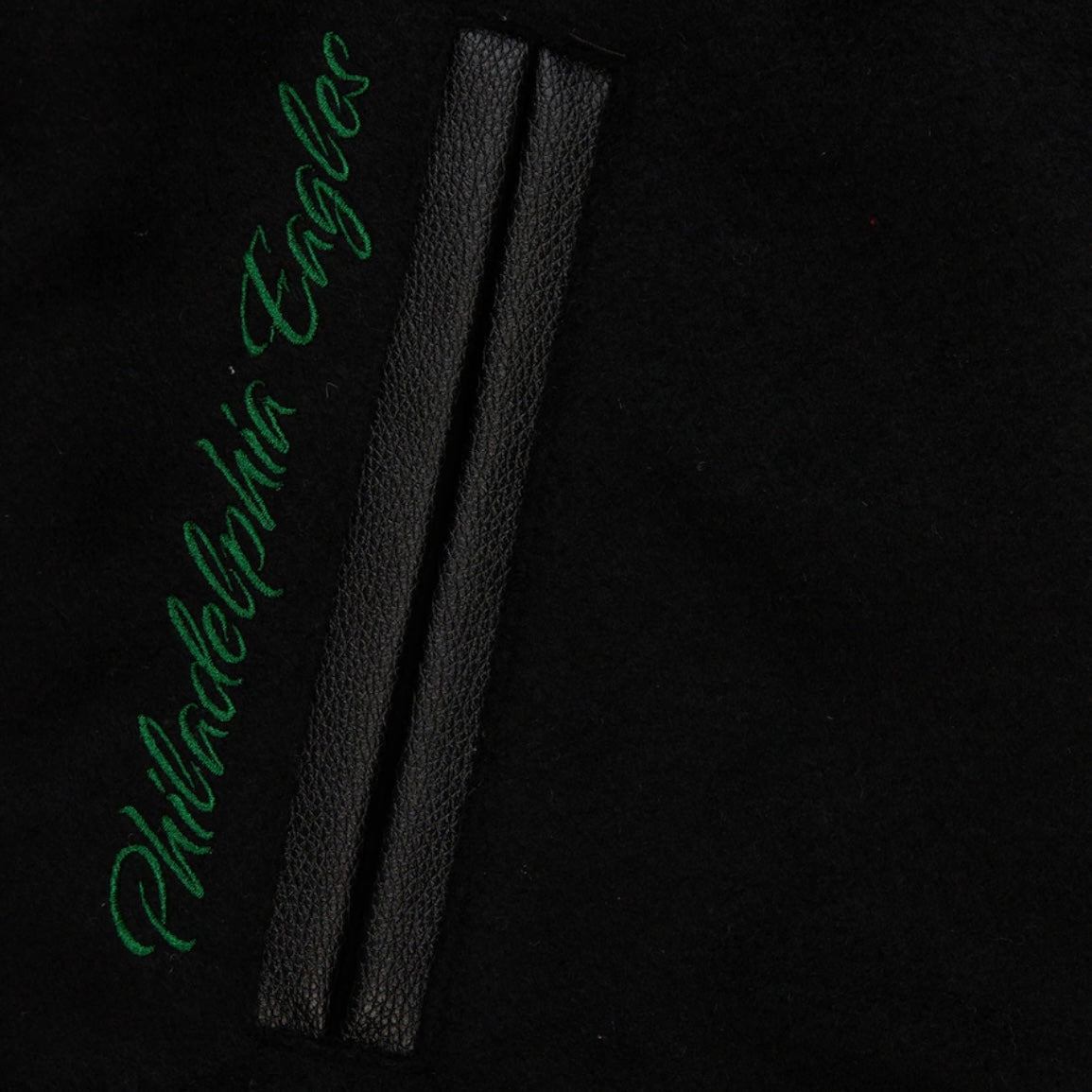 Philadelphia Eagles Mitchell & Ness Wool Black Out Varsity Jacket