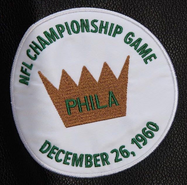 Philadelphia Eagles Mitchell & Ness Wool Black Out Varsity Jacket