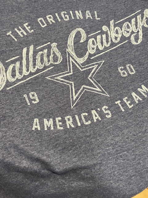Dallas Cowboys Essential The Original 1960 America Team T-shirt- Heather Navy