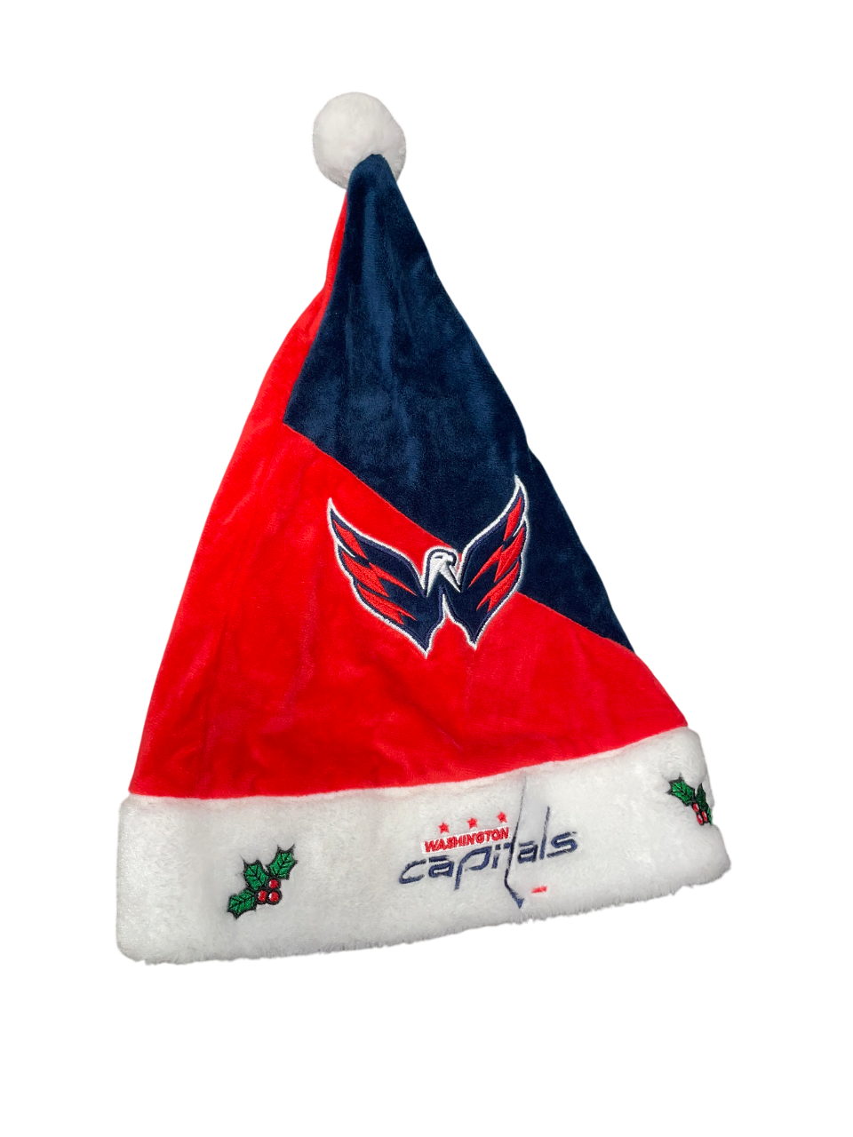 Washington Capitals Team Color Block Santa Hat