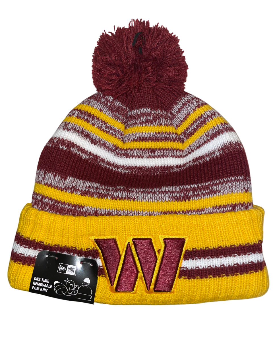 Washington Commanders New Era Cornerback Knit Hat with Pom