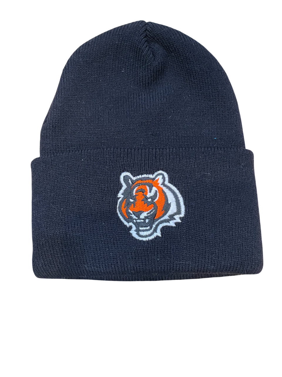 Cincinnati Bengals Basic Cuffed Knit Hat-Black