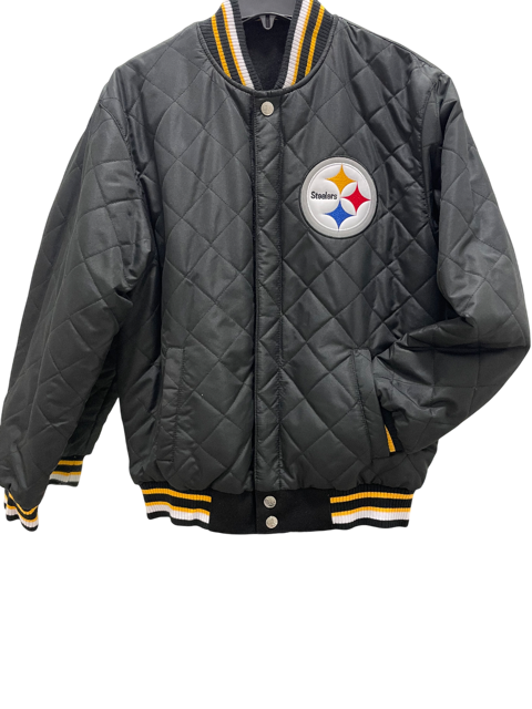 Pittsburgh Steelers JH Design 6 Time Reversible Wool Varsity Jacket