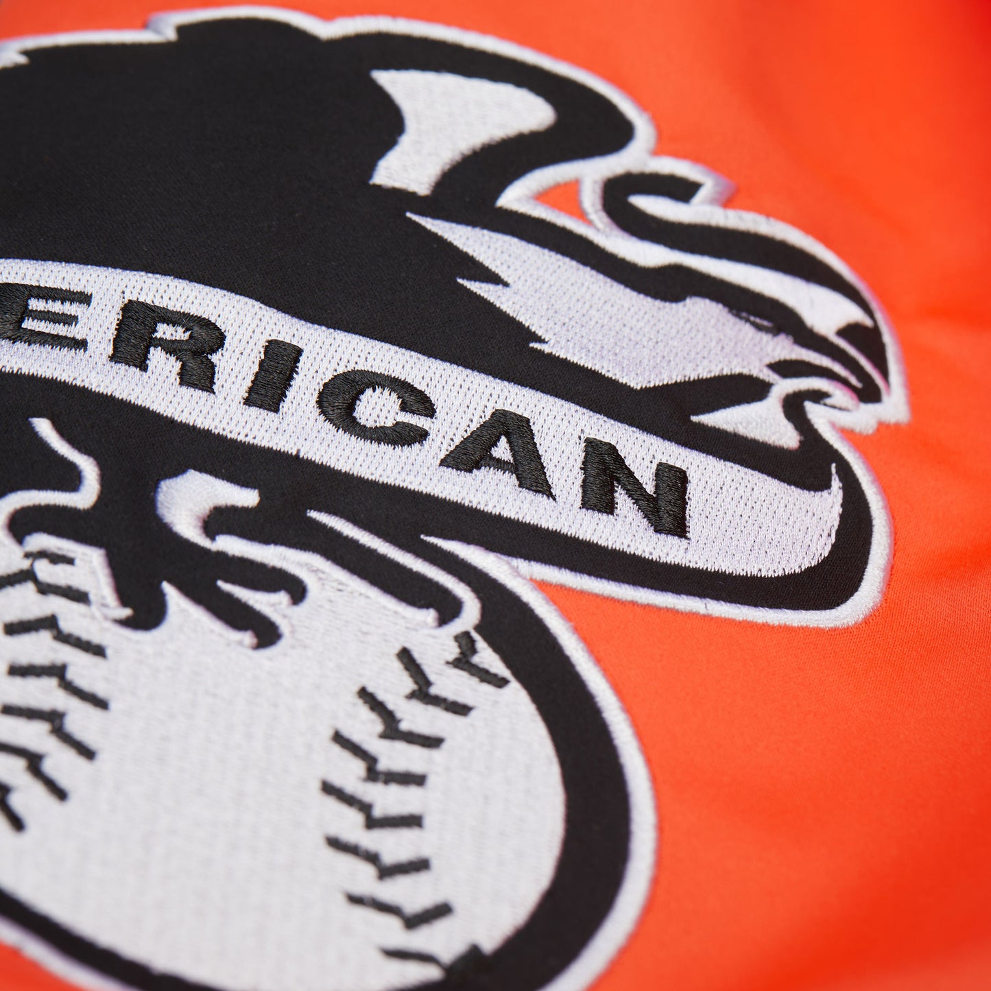 Batlimore Orioles Mitchell & Ness Team Origins Full Snap Satin Jacket