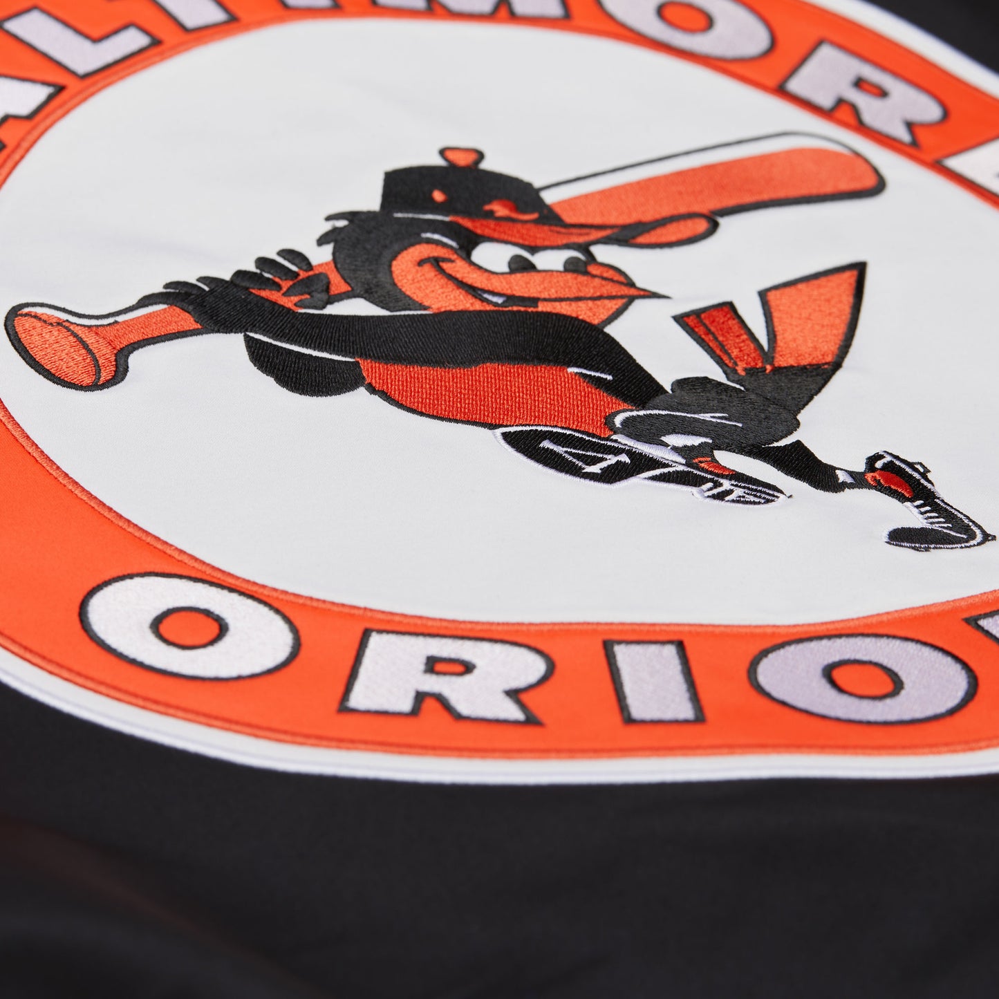 Batlimore Orioles Mitchell & Ness Team Origins Full Snap Satin Jacket
