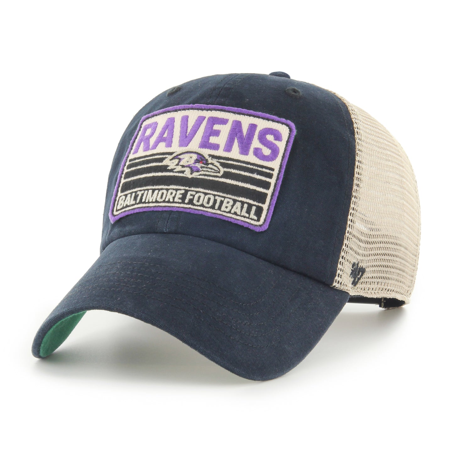 Baltimore Ravens '47 Brand Four Stroke Clean Up Mesh Trucker Hat