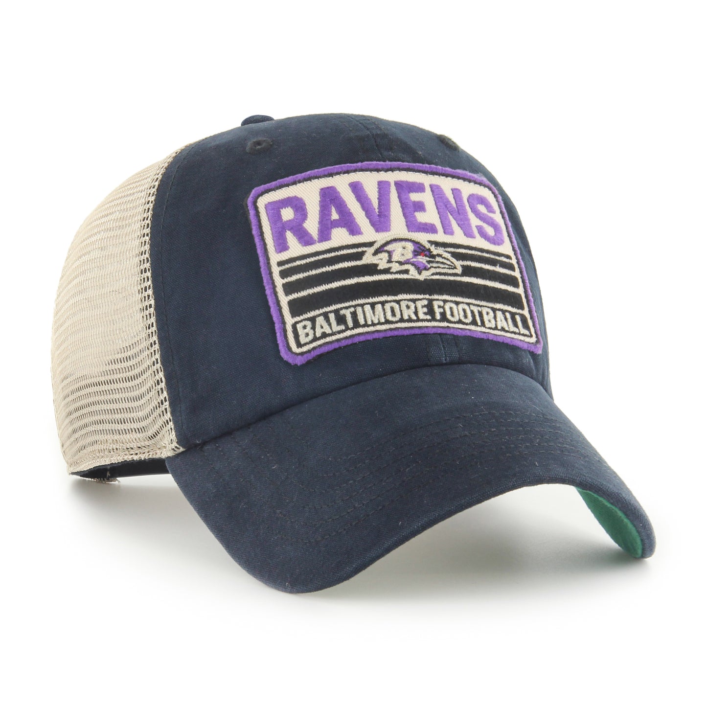 Baltimore Ravens '47 Brand Four Stroke Clean Up Mesh Trucker Hat